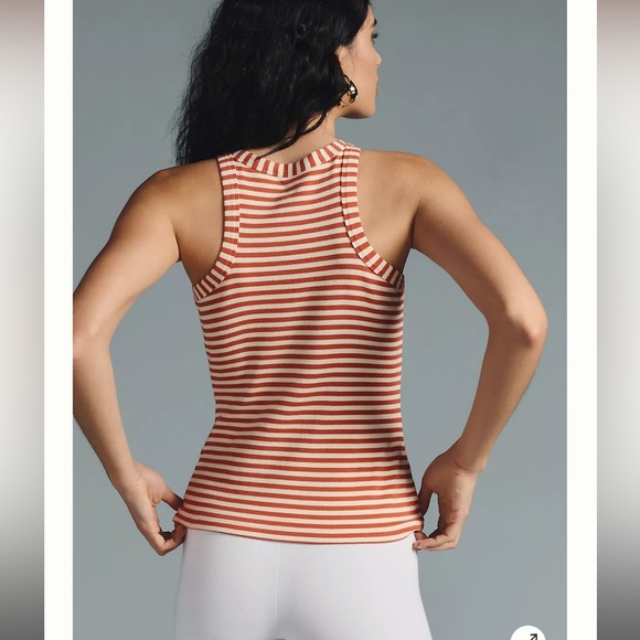 NEW‼️Maeve by Anthropologie Ribbed Tank -Ceder MEDIUM - Picture 2 of 8